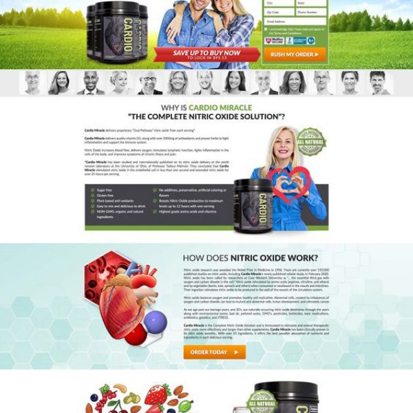 Supplement Landing Page