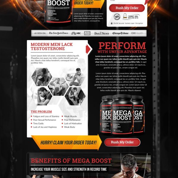Muscle Landing Page